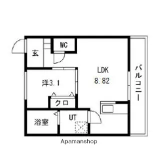 ティンガーラ須ヶ口 EAST【1階】の間取り