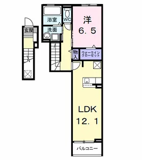 ラフィネ M【2階】の間取り