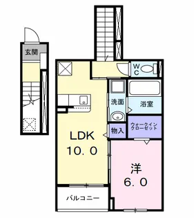ラフィネ M【2階】の間取り