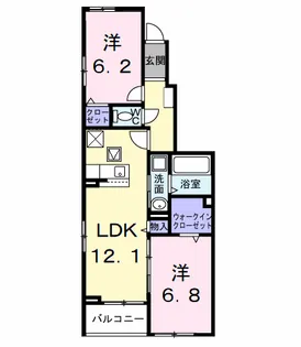 ラフィネ M【1階】の間取り