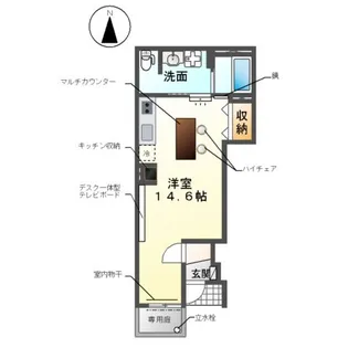 (仮)あま市新居屋又屋敷アパート【103号室】の間取り