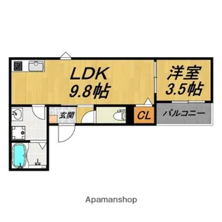LECOCON稲沢Ⅳ【1階】の間取り