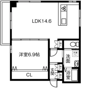 グッドフレンズマンション【3階】の間取り