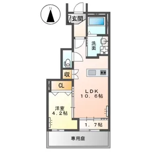 ベル ボヌール【1階】の間取り