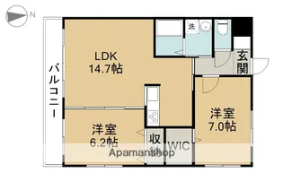 アクアマリン【1階】の間取り