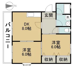 オリオンパーク【302号室】の間取り