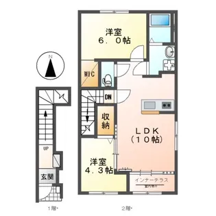 (仮)あま市下萱津アパート【2階】の間取り