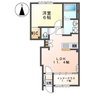 (仮)あま市下萱津アパート【1階】の間取り