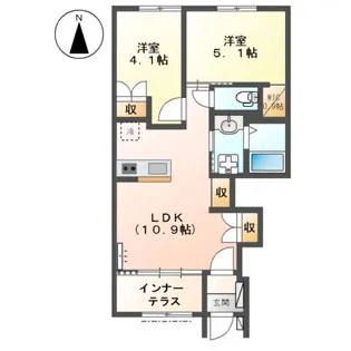 グルーヴィⅡ【1階】の間取り