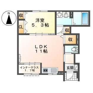 仮)大治町西條アパート【1階】の間取り