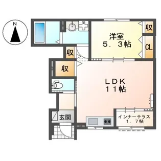仮)大治町西條アパート【1階】の間取り