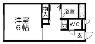 レオパレス清良【205号室】の間取り