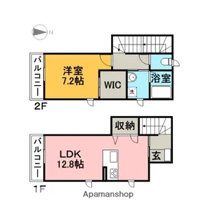 グリーンコート【A101号室】の間取り