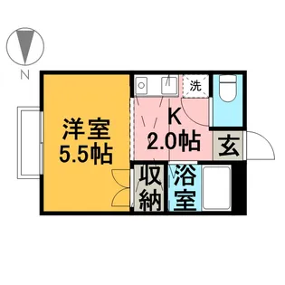 リバーサイドアーバングリーン【102号室】の間取り