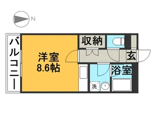 メゾンドF【103号室】の間取り
