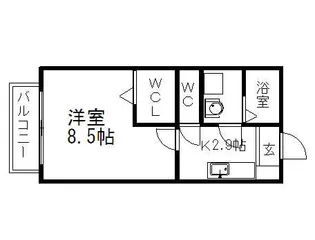 オリーブ ガーデン【2階】の間取り