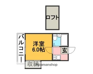 ラグラシューズ新清洲GⅠ【204号室】の間取り