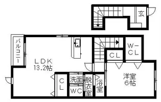 プライムグレイス【2階】の間取り