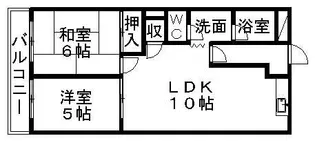 ハイツエスカイア【00101号室】の間取り