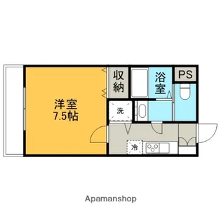 リベルテMI【102号室】の間取り