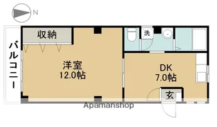 グリーンハイツ【103号室】の間取り
