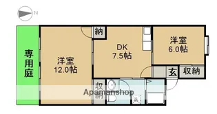 サンシャインサカエA【102号室】の間取り