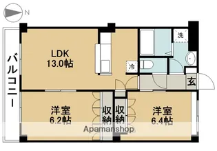 ハピネス【2階】の間取り