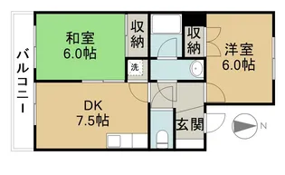ドミール清洲【201号室】の間取り
