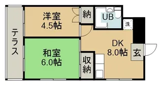 メゾン住吉【105号室】の間取り