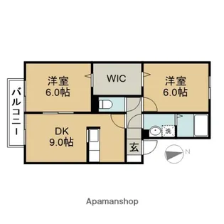 オレンジガーデンⅡ【102号室】の間取り