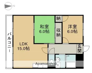 メゾン稲荷【401号室】の間取り
