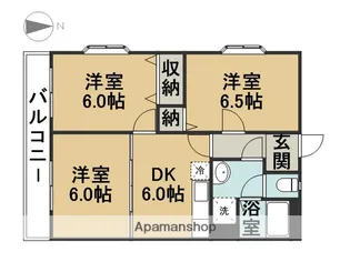 センチュリーハイツ橘【3階】の間取り