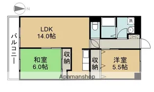 アネスト七宝【202号室】の間取り