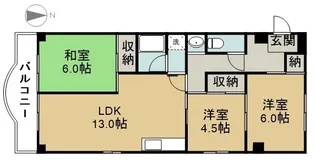 メゾン・ド・リオン今伊勢【2階】の間取り