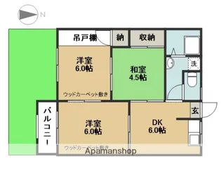 リブレ藤浪【1階】の間取り