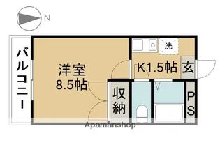 クレスト【2階】の間取り