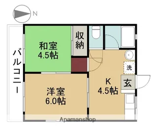 レオイトウ【202号室】の間取り