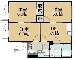 ユタカハイツ【B204号室】の間取り