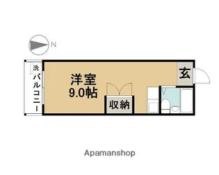 小関ハイツ【2C号室】の間取り