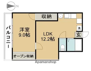 ハイツ忠雅【503号室】の間取り