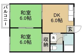 フォーブル若山【203号室】の間取り