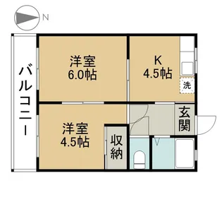カトレヤハイツ【103号室】の間取り