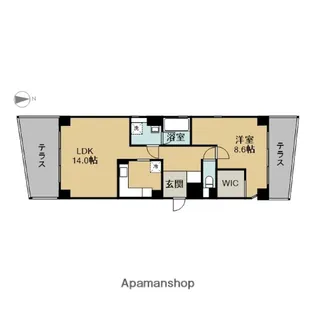 DUAL【101号室】の間取り