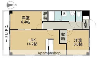 フレイア河原【3階】の間取り
