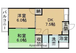 エリーナミズノ【2階】の間取り