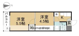 ガーデンハイツ神山【3階】の間取り