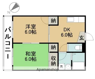 リバーサイドマンヒロ【203号室】の間取り
