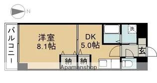 ソレイユ七宝【3階】の間取り