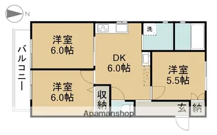 グランパス・ムード【G1号室】の間取り