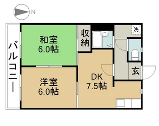 パークハイツ【301号室】の間取り